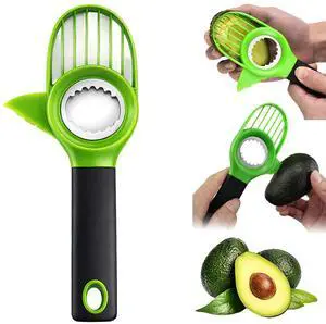 3-in-1 Avocado Slicer Tool, Multi-Function Splitter Pitter Cutter, Silicone Comfort-Grip Handle Avocado Peeler for Kitchen (1PC) 3-in-1 Avocado Slicer Tool, Multi-Function Splitter Pitter Cutter, Silicone Comfort-Grip Handle Avocado Peeler for Kitchen (1PC)