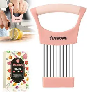 Onion Holder for Slicing, Stanless Steel Onion Slicer Holder, Avocado Slicer Tomato Cutter for Slicing, Vegetable Cutter for Potato and Lemon, Assistant Kitchen Gadgets Utensils Tool for Fruit Onion Holder for Slicing, Stanless Steel Onion Slicer Holder, Avocado Slicer Tomato Cutter for Slicing, Vegetable Cutter for Potato and Lemon, Assistant Kitchen Gadgets Utensils Tool for Fruit