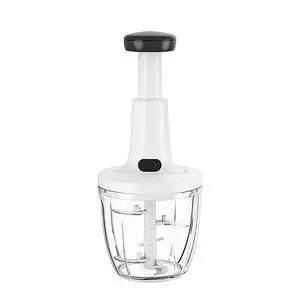 Manual Food Chopper Hand Push Express Vegetable Dicer Mincer Sharp Blades Onion Cutter Garlic Mincer with Container for Chili Meat Nuts Herbs, Dishwasher Safe Manual Food Chopper Hand Push Express Vegetable Dicer Mincer Sharp Blades Onion Cutter Garlic Mincer with Container for Chili Meat Nuts Herbs, Dishwasher Safe