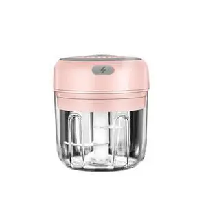 The Perfect Part Vegetable Chopper - 300ML Electric Garlic Press Chopper For Kitchen,Cordless Mini Blender,Food, Salad, Meat,Veggie Chopper (PINK) The Perfect Part Vegetable Chopper - 300ML Electric Garlic Press Chopper For Kitchen,Cordless Mini Blender,Food, Salad, Meat,Veggie Chopper (PINK)