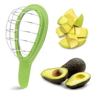 Avocado Slicer Tool - 3.2 x 6.3 Inches Avocado Cuber Tool with Ergonomic Handle, Easy to Use and Clean, Food-Grade Plastic and Stainless Steel, Good for Salads, Guacamole, or Smoothie Avocado Slicer Tool - 3.2 x 6.3 Inches Avocado Cuber Tool with Ergonomic Handle, Easy to Use and Clean, Food-Grade Plastic and Stainless Steel, Good for Salads, Guacamole, or Smoothie