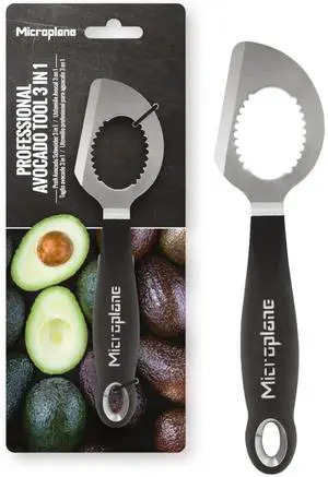 Avocado Tool | 3-in-1 Stainless Steel Avocado Slicer Tool, Pit Remover & Peeler with Soft Grip Handle | Avocado Cutter for Easy Prep | Dishwasher Safe Avocado Tool | 3-in-1 Stainless Steel Avocado Slicer Tool, Pit Remover & Peeler with Soft Grip Handle | Avocado Cutter for Easy Prep | Dishwasher Safe