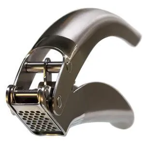 Stainless Steel Garlic Press, Heavy Duty Professional Grade Double Lever-Assisted Garlic Mincer with High Capacity Reservoir - Easy to Clean and Rust Free Garlic Crusher Stainless Steel Garlic Press, Heavy Duty Professional Grade Double Lever-Assisted Garlic Mincer with High Capacity Reservoir - Easy to Clean and Rust Free Garlic Crusher
