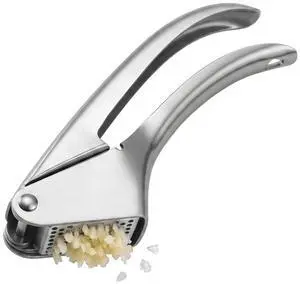 Garlic Press Stainless Steel Heavy Duty No-Peel Garlic Crusher & Mincer, High Capacity Chamber, Rust-Free 304 Steel, Easy Clean & Dishwasher Safe Clove Crusher & Hand Mincer Garlic Press Stainless Steel Heavy Duty No-Peel Garlic Crusher & Mincer, High Capacity Chamber, Rust-Free 304 Steel, Easy Clean & Dishwasher Safe Clove Crusher & Hand Mincer