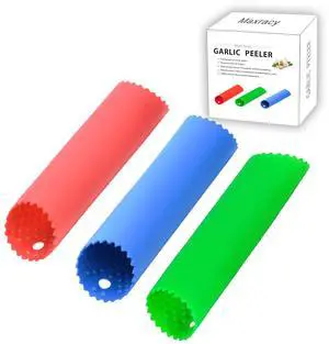 Garlic Peeler Tube, Silicone Garlic Roller, Easy to Peel Garlic Cloves, Useful Kitchen Tool for Garlic(3colors) Garlic Peeler Tube, Silicone Garlic Roller, Easy to Peel Garlic Cloves, Useful Kitchen Tool for Garlic(3colors)