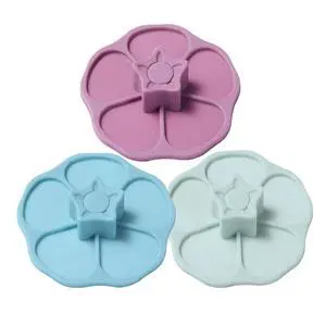 flower Silicone Cup Covers (Set of 3), Multicolored Silicone Lids for Mugs, Cups, Flexible Mug Covers, Tea Pots, Hot Cup Lids for Coffee & Tea (Style H) flower Silicone Cup Covers (Set of 3), Multicolored Silicone Lids for Mugs, Cups, Flexible Mug Covers, Tea Pots, Hot Cup Lids for Coffee & Tea (Style H)