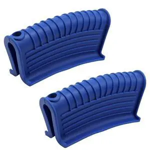 Silicone Assist Handle Holder, Non-Slip Hot Pan Handle Covers Heat Resistant Grip Sleeve for Griddles Frying Pans Skillet (Blue) Silicone Assist Handle Holder, Non-Slip Hot Pan Handle Covers Heat Resistant Grip Sleeve for Griddles Frying Pans Skillet (Blue)