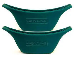 Silicone Handle Covers Heat-Resistant Pot Holders for Magnaware Oval & Round Dutch Ovens, Stockpots Non-Slip Silicone Grips for Safe Handling Green (Set of 2) Silicone Handle Covers Heat-Resistant Pot Holders for Magnaware Oval & Round Dutch Ovens, Stockpots Non-Slip Silicone Grips for Safe Handling Green (Set of 2)