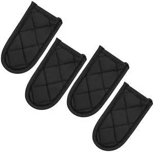 Cast Iron Skillet Handle Covers, Pot Handle Covers Heat Resistant, Heat Resistant Pot Pan Skillet Hot Handle Holder Sleeves Mitt Cover for Kitchen, BBQ and Baking Cookware (4-Pack Black) Cast Iron Skillet Handle Covers, Pot Handle Covers Heat Resistant, Heat Resistant Pot Pan Skillet Hot Handle Holder Sleeves Mitt Cover for Kitchen, BBQ and Baking Cookware (4-Pack Black)