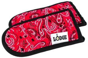Fabric Hot Handle Holder (Pack of 2) - Machine Washable Hot Handle Holder Designed for Traditional Lodge Cast Iron Products - Reusable Heat Protection Up to 350° - Bandana Fabric Hot Handle Holder (Pack of 2) - Machine Washable Hot Handle Holder Designed for Traditional Lodge Cast Iron Products - Reusable Heat Protection Up to 350° - Bandana
