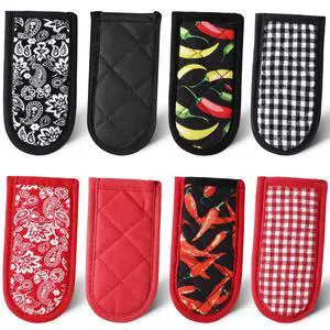 Cast Iron Skillet Handle Covers, Cotton Pan Handle Sleeve Heat Resistant Pot Holder Non-Slip, Machine Washable Kitchen Cooking Mitts(Retro Style) Cast Iron Skillet Handle Covers, Cotton Pan Handle Sleeve Heat Resistant Pot Holder Non-Slip, Machine Washable Kitchen Cooking Mitts(Retro Style)