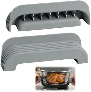 2Pcs Silicone Handle Cover Accessories for Ninja Crispi, Anti-Slip Grip Holder Sleeve for Ninja Crispi Air Fryer Accessories, Home Kitchen Dining Party Baking, Fits 2.5/4/6 QT Glass Container 2Pcs Silicone Handle Cover Accessories for Ninja Crispi, Anti-Slip Grip Holder Sleeve for Ninja Crispi Air Fryer Accessories, Home Kitchen Dining Party Baking, Fits 2.5/4/6 QT Glass Container