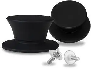 Replacement Silicone Knobs for Pot Lid, Soft Universal Pan Lid Handles - Heat Resistant and Non-Slip Holding Handle Knobs for Kitchen Cookware Lids and Covers - Dishwasher Safe (2 Pack) Replacement Silicone Knobs for Pot Lid, Soft Universal Pan Lid Handles - Heat Resistant and Non-Slip Holding Handle Knobs for Kitchen Cookware Lids and Covers - Dishwasher Safe (2 Pack)