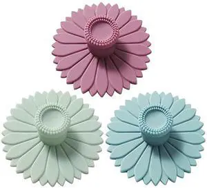 Sunflower Silicone Cup Covers (Set of 3), Multicolored Silicone Lids for Mugs, Cups, Flexible Mug Covers, Tea Pots, Hot Cup Lids for Coffee & Tea (3 Count Sunflower lid) Sunflower Silicone Cup Covers (Set of 3), Multicolored Silicone Lids for Mugs, Cups, Flexible Mug Covers, Tea Pots, Hot Cup Lids for Coffee & Tea (3 Count Sunflower lid)