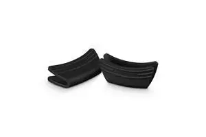 Silicone Set of 2 Handle Grips, 5" x 2 1/2" each, Black Silicone Set of 2 Handle Grips, 5" x 2 1/2" each, Black