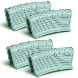 Silicone Assist Hot Pan Handle Holder Pot Handle Covers for Cast Iron Skillets Holder Sleeve Nonslip Heat Resistant Pan Cover for Enameled Griddles Casserole Frying Cookware(Mint Green) Silicone Assist Hot Pan Handle Holder Pot Handle Covers for Cast Iron Skillets Holder Sleeve Nonslip Heat Resistant Pan Cover for Enameled Griddles Casserole Frying Cookware(Mint Green)