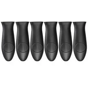 Silicone Hot Handler Holder Reusable Diswasher 6 Pcs Heat Resistant Pot Handle Sleeve Non-Slip Potholder Dishwasher Safe Rubber Grip Handle Cover for Pans, Cast Iron, Griddles, Cookware Handles Black Silicone Hot Handler Holder Reusable Diswasher 6 Pcs Heat Resistant Pot Handle Sleeve Non-Slip Potholder Dishwasher Safe Rubber Grip Handle Cover for Pans, Cast Iron, Griddles, Cookware Handles Black