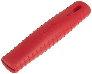 Dishwasher Safe Hot Handle Holder Designed for Lodge Carbon Steel Pan Products - Reusable Heat Protection Up to 500° - Red Dishwasher Safe Hot Handle Holder Designed for Lodge Carbon Steel Pan Products - Reusable Heat Protection Up to 500° - Red