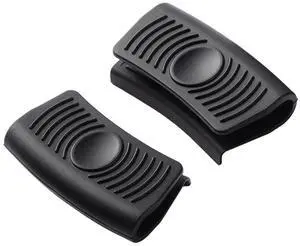 2Pcs Silicone Assist Handle Holder Grip, Heat Resistant Cast Iron Holder Sleeve, Anti-Slip Skillet Handle Covers, Potholder Hot Handle Holder for Kitchen Pot Pan Cookware (Black) 2Pcs Silicone Assist Handle Holder Grip, Heat Resistant Cast Iron Holder Sleeve, Anti-Slip Skillet Handle Covers, Potholder Hot Handle Holder for Kitchen Pot Pan Cookware (Black)
