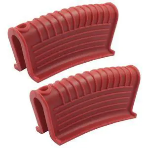 Silicone Pot Handle Holders, 2 PCS, Red Silicone Pot Handle Holders, 2 PCS, Red