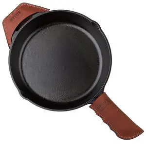 Proudly Made in Georgia from Full Grain Leather - Leather Cast Iron Handle Cover, Set of 2 - Heat Resistant Cast Iron Handle Sleeve for Skillets - Pot Holder for Hot Frying Pans, Pots Proudly Made in Georgia from Full Grain Leather - Leather Cast Iron Handle Cover, Set of 2 - Heat Resistant Cast Iron Handle Sleeve for Skillets - Pot Holder for Hot Frying Pans, Pots