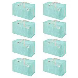 Extra Large Heavy Duty Moving Bags with Wide Opening & Reinforced Handles, Reusable Storage Tote Bags with Strong Zippers for Clothes, College Dorm Essentials & Moving Supplies Extra Large Heavy Duty Moving Bags with Wide Opening & Reinforced Handles, Reusable Storage Tote Bags with Strong Zippers for Clothes, College Dorm Essentials & Moving Supplies