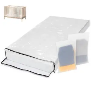 Crib Mattress Storage Bag with Zipper, 2 Accessory Bags Crib Mattress Storage Bag with Zipper, 2 Accessory Bags
