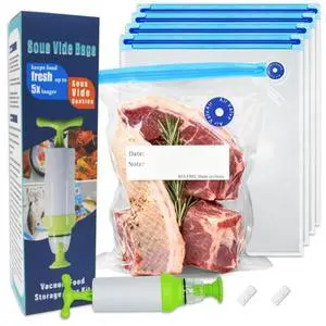 12.6x17.72in/32x45cm Extra Large Sous Vide Bags BPA Free Reusable Vacuum Sealer Bags Keep Food Fresh 12.6x17.72in/32x45cm Extra Large Sous Vide Bags BPA Free Reusable Vacuum Sealer Bags Keep Food Fresh