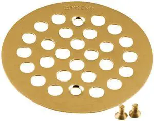 4-1/4-Inch Screw-In Shower Strainer, Brushed Gold 4-1/4-Inch Screw-In Shower Strainer, Brushed Gold