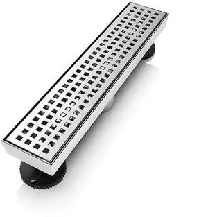 Inch Linear Shower Drain Rectangular Floor Drain with Accessories Square Hole Pattern Cover Grate Removable SUS304 Stainless Steel CUPC Certified Brushed Inch Linear Shower Drain Rectangular Floor Drain with Accessories Square Hole Pattern Cover Grate Removable SUS304 Stainless Steel CUPC Certified Brushed
