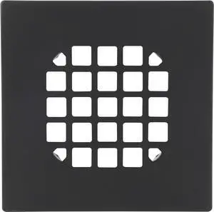 4-1/4 Square Snap-in Matte Black Shower Drain - Stainless Steel Replacement - 4.25 inch Durable Floor Cover -Snap-in - Easy Installation Universal Grate Strainer 4-1/4 Square Snap-in Matte Black Shower Drain - Stainless Steel Replacement - 4.25 inch Durable Floor Cover -Snap-in - Easy Installation Universal Grate Strainer