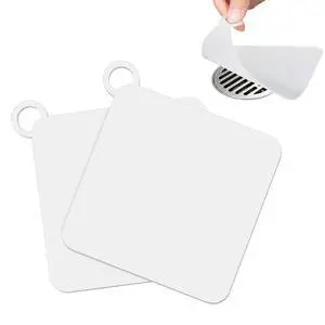 Drain Covers to Keep Bugs Out 2 Pieces Silicone Shower Drain Cover Square Anti-Odor Mat Deodorizing Plugs for Bathroom Kitchen Laundry (White 5x5 Inch) Drain Covers to Keep Bugs Out 2 Pieces Silicone Shower Drain Cover Square Anti-Odor Mat Deodorizing Plugs for Bathroom Kitchen Laundry (White 5x5 Inch)