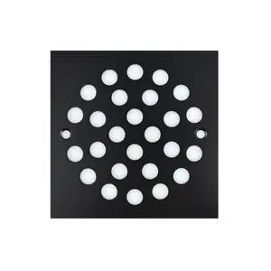 Inch Screw-in Square Floor Drain Cover Replacement Shower Grates with Screws,304 Stainless Steel (Black) Inch Screw-in Square Floor Drain Cover Replacement Shower Grates with Screws,304 Stainless Steel (Black)
