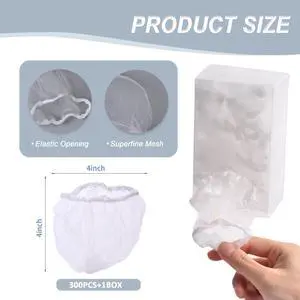 Sink Strainer Bags, 300 PCS Fine-Mesh Disposable Sink Strainer Bags, 300 PCS Fine-Mesh Disposable