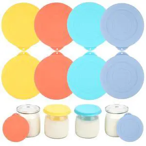 Ultimate Yogurt Jar Lids Silicone, 8PCs Replacement Lids for Ultimate 6oz Glass Jars, Jar Covers, Ultimate Yogurt Maker Lids, Perfect for Yogurt, Oatmeal, Pudding, Dishwasher Safe(Jars NOT Included) Ultimate Yogurt Jar Lids Silicone, 8PCs Replacement Lids for Ultimate 6oz Glass Jars, Jar Covers, Ultimate Yogurt Maker Lids, Perfect for Yogurt, Oatmeal, Pudding, Dishwasher Safe(Jars NOT Included)