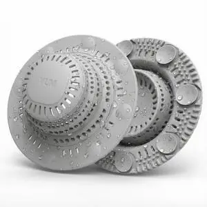 Shower Hair Drain Catcher, Collapsible Silicone Hair Catcher Shower Drain with 8 Suction Cups - Drain Hair Catcher for Bathtub, Shower, Laundry, Sink,with Large Size Shower Hair Drain Catcher, Collapsible Silicone Hair Catcher Shower Drain with 8 Suction Cups - Drain Hair Catcher for Bathtub, Shower, Laundry, Sink,with Large Size