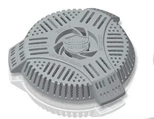 Easy-Install Two-Stage Stairwell Drain Cover Resists Yard Waste Clogs and Flooded Basements Easy-Install Two-Stage Stairwell Drain Cover Resists Yard Waste Clogs and Flooded Basements