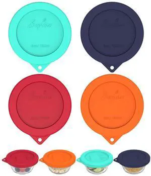 Silicone Replacement Lids for Pyrex and Anchor Hocking Glass Custard Cups 6oz, Round Silicone Cover for Food Storage (Container not Included) Silicone Replacement Lids for Pyrex and Anchor Hocking Glass Custard Cups 6oz, Round Silicone Cover for Food Storage (Container not Included)