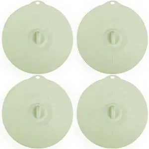 4 Pack 7.8" Silicone Lids for Cups Bowls Plates Pans, Microwave Splatter Cover, Kitchen Containers Lids Cover for Food Storage,Light Green Medium 4 Pack 7.8" Silicone Lids for Cups Bowls Plates Pans, Microwave Splatter Cover, Kitchen Containers Lids Cover for Food Storage,Light Green Medium