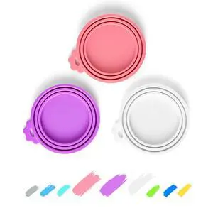 Food Can Covers, Silicone Lids, BPA Free, Dishwasher Safe, Fit Most Standard Size Canned Cat and Dog Food, 3oz/5.5oz/12.5oz/13.2oz, Jade White/Lilac Purple/Rose Pink Food Can Covers, Silicone Lids, BPA Free, Dishwasher Safe, Fit Most Standard Size Canned Cat and Dog Food, 3oz/5.5oz/12.5oz/13.2oz, Jade White/Lilac Purple/Rose Pink