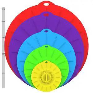 Silicone lids 5 Pack Silicone Microwave Splatter Cover, Heat Resistant Reusable Suction Lids, Silicone Bowl Covers for Food Storage, Microwave Cover for Bowls/Pots/Pans/Plates, Stovetop/Oven/Fridge Silicone lids 5 Pack Silicone Microwave Splatter Cover, Heat Resistant Reusable Suction Lids, Silicone Bowl Covers for Food Storage, Microwave Cover for Bowls/Pots/Pans/Plates, Stovetop/Oven/Fridge