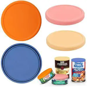 4 Inch Silicone Tuna Can Lids for Bumble Bee, 4 Pack Reusable Can Cover Topper for Chicken of the Sea 4 Inch Silicone Tuna Can Lids for Bumble Bee, 4 Pack Reusable Can Cover Topper for Chicken of the Sea