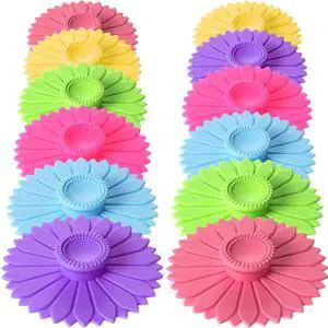 Sets Silicone Cup Covers Multicolored Silicone Cup Lids Mug Cover Outdoor for Hot Drinks, Tea, Coffee, 6 Colors(Sunflower,Bright Color) Sets Silicone Cup Covers Multicolored Silicone Cup Lids Mug Cover Outdoor for Hot Drinks, Tea, Coffee, 6 Colors(Sunflower,Bright Color)