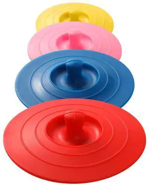 Silicone Cup Covers (Set of 4),Multicolored Silicone Lids for Mugs Silicone Cup Covers (Set of 4),Multicolored Silicone Lids for Mugs