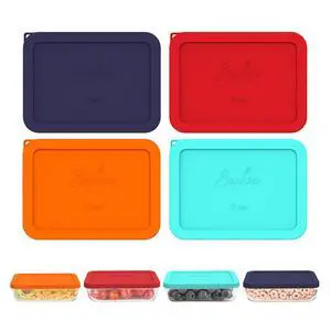Cup Rectangle Silicone Replacement Lids for Pyrex 7210-PC Glass Cup Rectangle Silicone Replacement Lids for Pyrex 7210-PC Glass