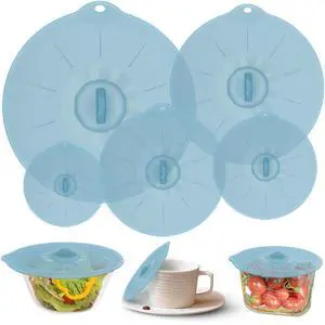 Silicone Bowl Covers - Silicone Covers for Food Storage Lids for Pots and Pans BPA Free Bowl Lids Universal Lid for Pots and Pans Microwave Food Cover for Cooking Silicone Bowl Covers - Silicone Covers for Food Storage Lids for Pots and Pans BPA Free Bowl Lids Universal Lid for Pots and Pans Microwave Food Cover for Cooking