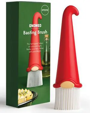 Gnomeo Pastry Brush - Silicone Basting Brush for Cooking, Spread Oil Butter Sauce for BBQ Grill Baking, Gnomes Gifts for Women, Cute Funny Kitchen Gadgets Gnomeo Pastry Brush - Silicone Basting Brush for Cooking, Spread Oil Butter Sauce for BBQ Grill Baking, Gnomes Gifts for Women, Cute Funny Kitchen Gadgets