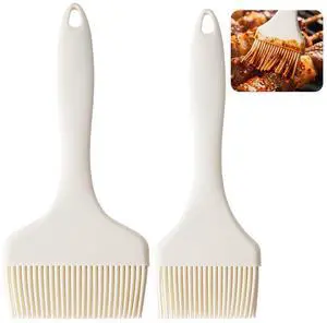 2 Pack Meat Brush for Basting,Silicone Heat Resistant Cooking Brush for Your KitchenBBQ Grill Brushes Baking Cooking,BPA Free and Dishwasher Safe 2 Pack Meat Brush for Basting,Silicone Heat Resistant Cooking Brush for Your KitchenBBQ Grill Brushes Baking Cooking,BPA Free and Dishwasher Safe