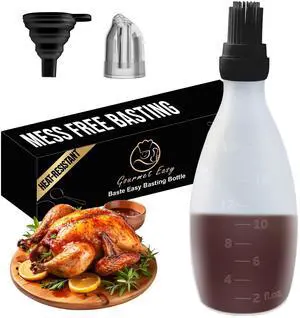 Sauce Bottle with Silicone Basting Brush, BPA-Free (Black) Sauce Bottle with Silicone Basting Brush, BPA-Free (Black)