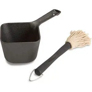 Cast Iron Basting Pot and Brush Cast Iron Basting Pot and Brush